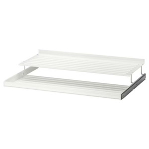 IKEA KOMPLEMENT Wysuwana półka na buty biała 100x58 cm