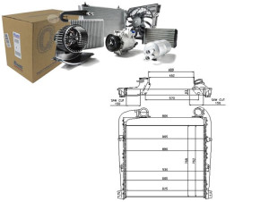 Intercooler Scania G R Dc11.08-dt16.08 03.04- Niss