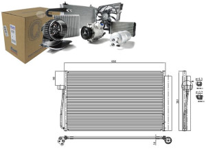 Skraplacz Klimatyzacji Bmw 5 (e60) 5 (e61) 6 (e63)