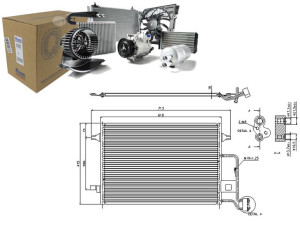 Skraplacz Klimatyzacji Skoda Superb I Vw Passat 1.