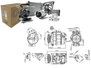 Sprężarka Klimatyzacji Bmw 5 (e60) 5 (e61) 7 (e65