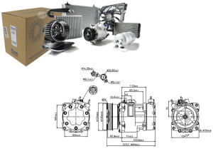 Sprężarka Klimatyzacji Citroen C5 I C8 Fiat Scudo