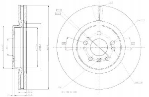 Tarcze Ham. 2szt Mercedes P. W164 W251 Maxgear