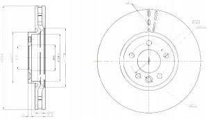 Tarcze Ham. 2szt Vw P. T5 09- 340mm Maxgear