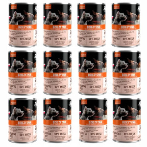 Karma mokra psa PET REPUBLIC z dziczyzną 12x 400 g