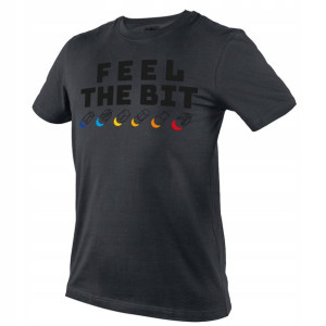 T-shirt koszulka z nadrukiem FEEL THE BIT rozm 3XL
