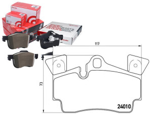 Klocki Hamulcowe Audi Q7 06- Tył Brembo