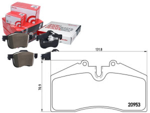 Klocki Hamulcowe Porsche 911 90-97 Brembo