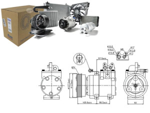 Sprężarka Klimatyzacji Hyundai Matrix 1.5d 10.01-0