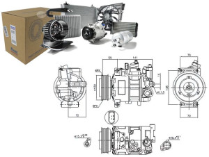 Sprężarka Klimatyzacji Audi A4 A4 Allroad A5 A6 A6