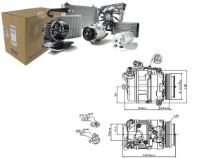 Sprężarka Klimatyzacji Bmw 5 (e60) 5 (e61) 6 (e63)