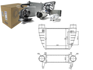 Intercooler Audi A4 Seat Exeo Exeo St 2.0/2.0d 11.