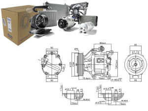 Sprężarka Klimatyzacji Toyota Corolla 1.4d 06.04-1