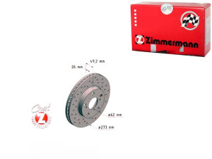 Tarcze Hamulcowe 2szt Toyota Auris 07- Zimmermann