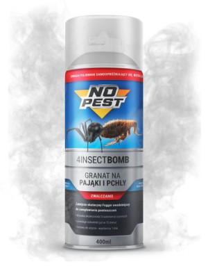 Bomba NO PEST na Pająki i Pchły 400ml Fogger Środek na Pająki Pchły Pluskwy