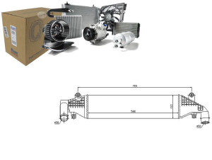 Intercooler Mazda 3 1.6d/2.0d 06.04-12.09 Nissens