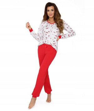 Piżama damska długa Teddy bawełniana Donna r.XL