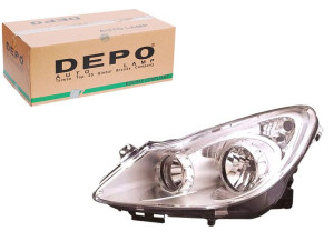 Reflektor Opel Corsa D 06-14 Le H1 H7 Chromowy Dep