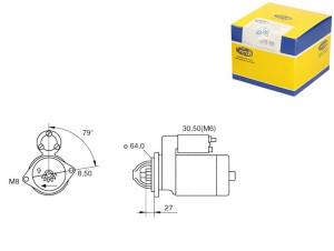 Rozrusznik (12v 1 3kw) Alfa Romeo Mito Fiat 500 50
