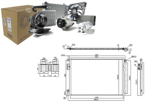 Skraplacz Klimatyzacji Fiat 500 500 C 0.9 10.13- N