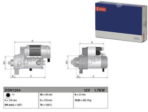 Rozrusznik (12v 1 7kw) Audi A4 A5 A6 A6 Allroad A7