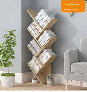 Biblioteczka, regał na książki w kształcie drzewa