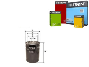 Filtr Oleju Fiat Ford Rover Filtron