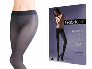 Rajstopy Hipsters 40 den Gabriella Grafit 4