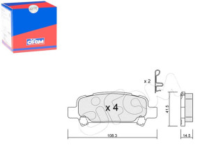 Klocki Hamulcowe Subaru Forester 97-02 Tył Cifam