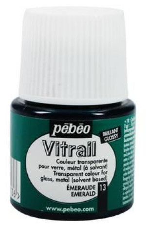Farba witrażowa Pebeo Vitrail - 13       Emerald