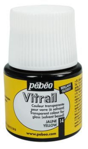 Farba witrażowa Pebeo Vitrail - 14       Yellow