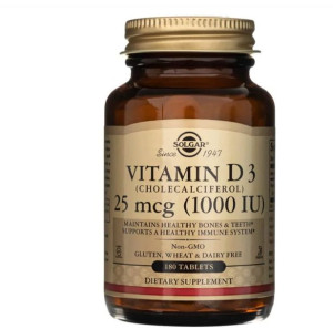 Witamina D3 naturalna 1000IU  (100 kps) SOLGAR