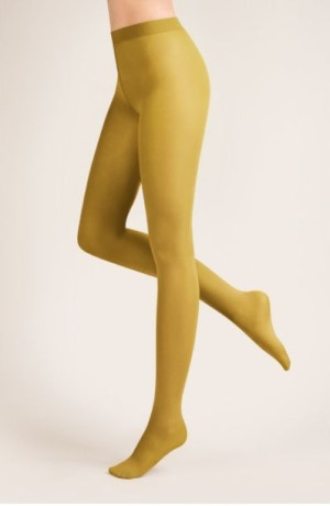 Rajstopy microfibre 40 den Sinappi r.3
