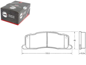 Klocki Hamulcowe Toyota Previa 90-00 Tył A.b.s.
