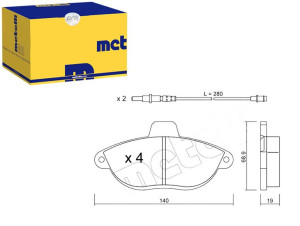 Klocki Hamulcowe Fiat Scudo 95- Metelli