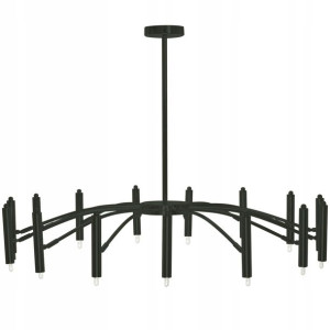 Lampa Sufitowa Wisząca Czarna Nowoczesna 15x25w G9