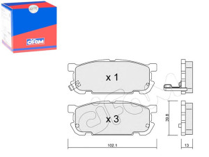 Klocki Hamulcowe Mazda Mx5 02-03 Tył Cifam