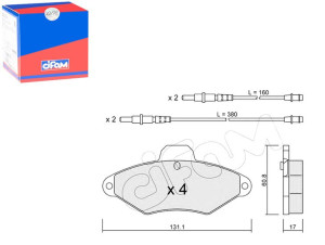 Klocki Hamulcowe Citroen Xantia 93-01 Z Czuj. Cifa
