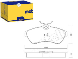 Klocki Hamulcowe Citroen C3 1,4hdi-1,6 02- Metelli