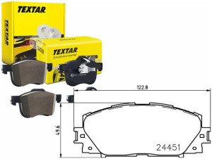 Klocki Hamulcowe Toyota Przód Prius 09- Textar