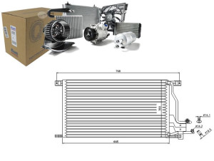 Skraplacz Klimatyzacji Ford Transit Transit Tourne
