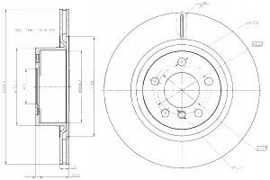 Tarcze Ham. 2szt Bmw T. F25 X3 10- Maxgear