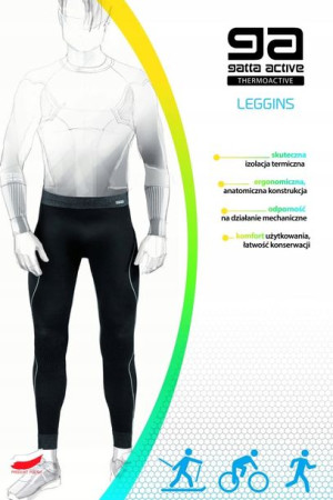 Legginsy męskie Thermoactiv Blanc GATTA 3XL