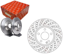Tarcze Hamulcowe 2szt Mercedes Przód W246 W176 A B