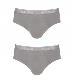 2x Majtki męskie Sloggi Go ABC Szare 2x Midi M