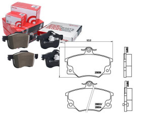 Klocki Hamulcowe Fiat Tipo Tempra Brembo