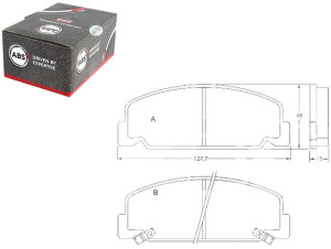Klocki Hamulcowe Honda Accord 84-85 Z Czuj. A.b.s.