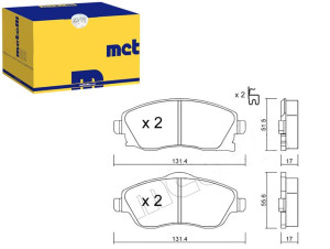 Klocki Hamulcowe Opel Corsa C 00-06 Metelli