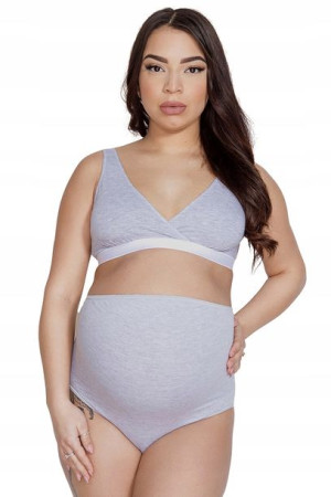 Figi damskie ciążowe Mama Belly Mitex Grey r.XL