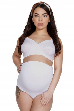 Figi damskie ciążowe Mama Belly Mitex White r.XL